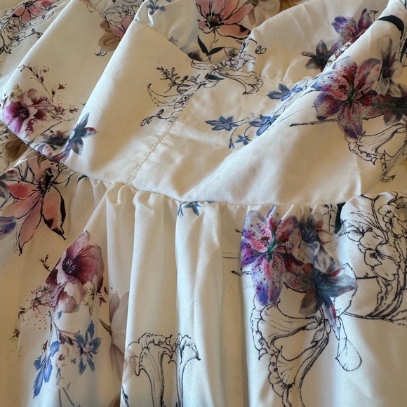 Unique Vintage Floral Patterned Dress - Picture 4 of 8